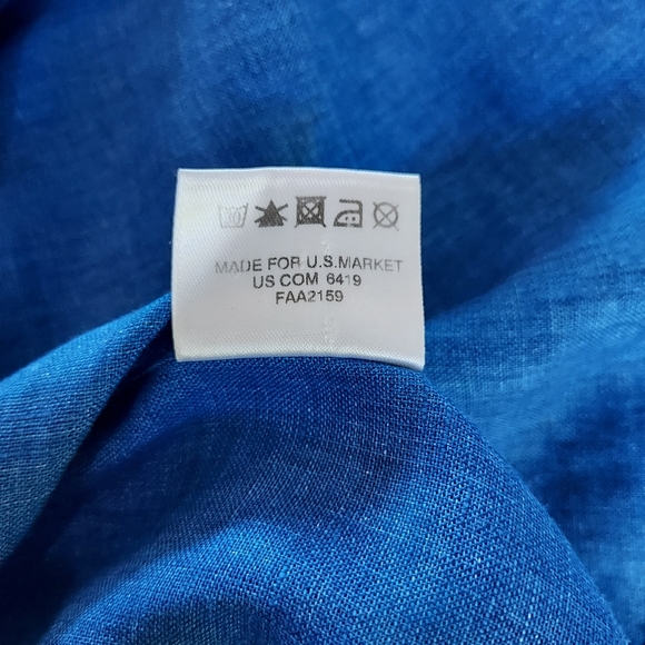 Loro Piana Blue Long Sleeve Button Down - Picture 11 of 13